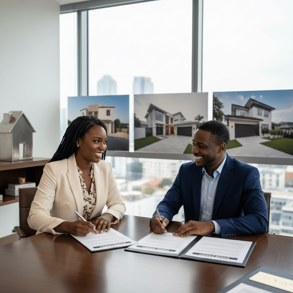 Contemporary commercial property
